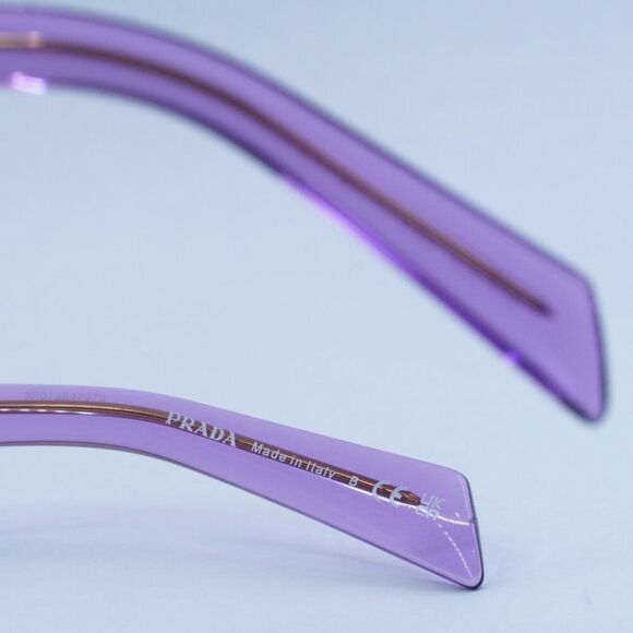 🕶️ New Prada PR20ZV 13R1O1 Eyeglasses - Transparent Amethyst Frame - Picture 6 of 10